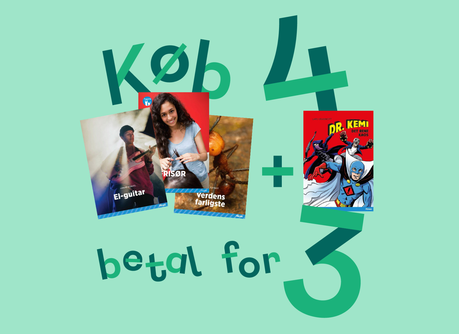 Køb 4 betal for 3