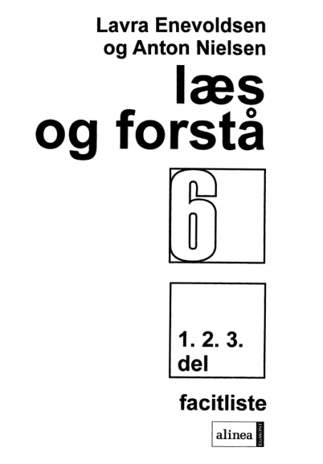 Læs og forstå 6, Facitliste, Netadgang